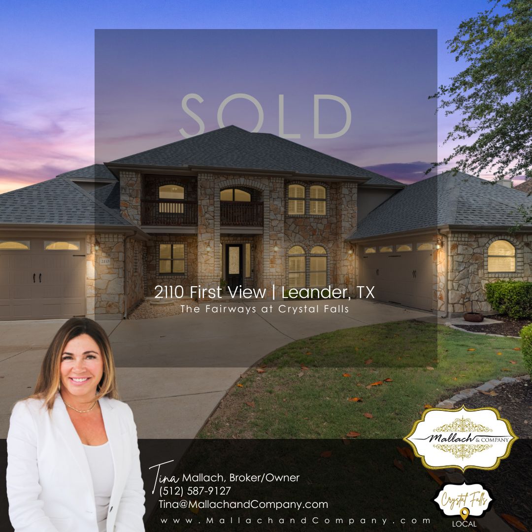 SOLD: 2110 First View, Leander, TX 78641