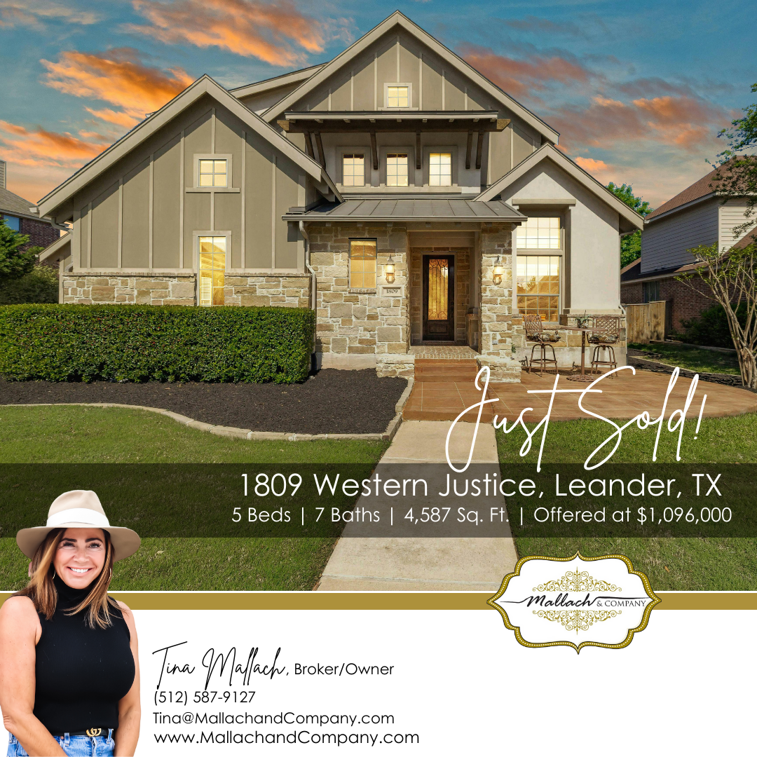 SOLD: 1809 Western Justice, Leander, TX 78641